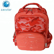 China factory price red camouflage stylish school bag backpack with EVA front panel for girls